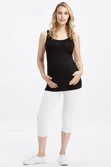 3/4 Organic Bamboo Maternity Leggings